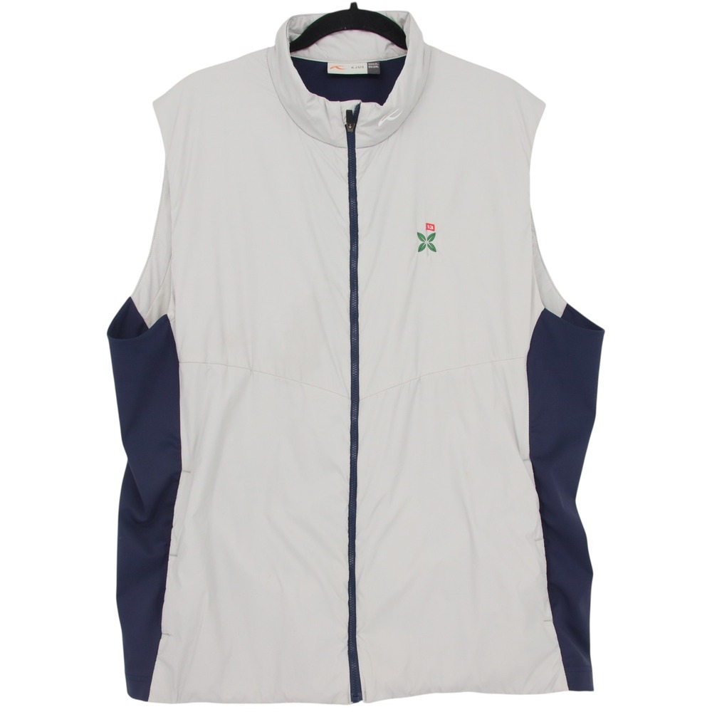 KJUS Men Radiation Vest Mens Size XXL Gray Navy Blue Golf Lightweight Full Zip